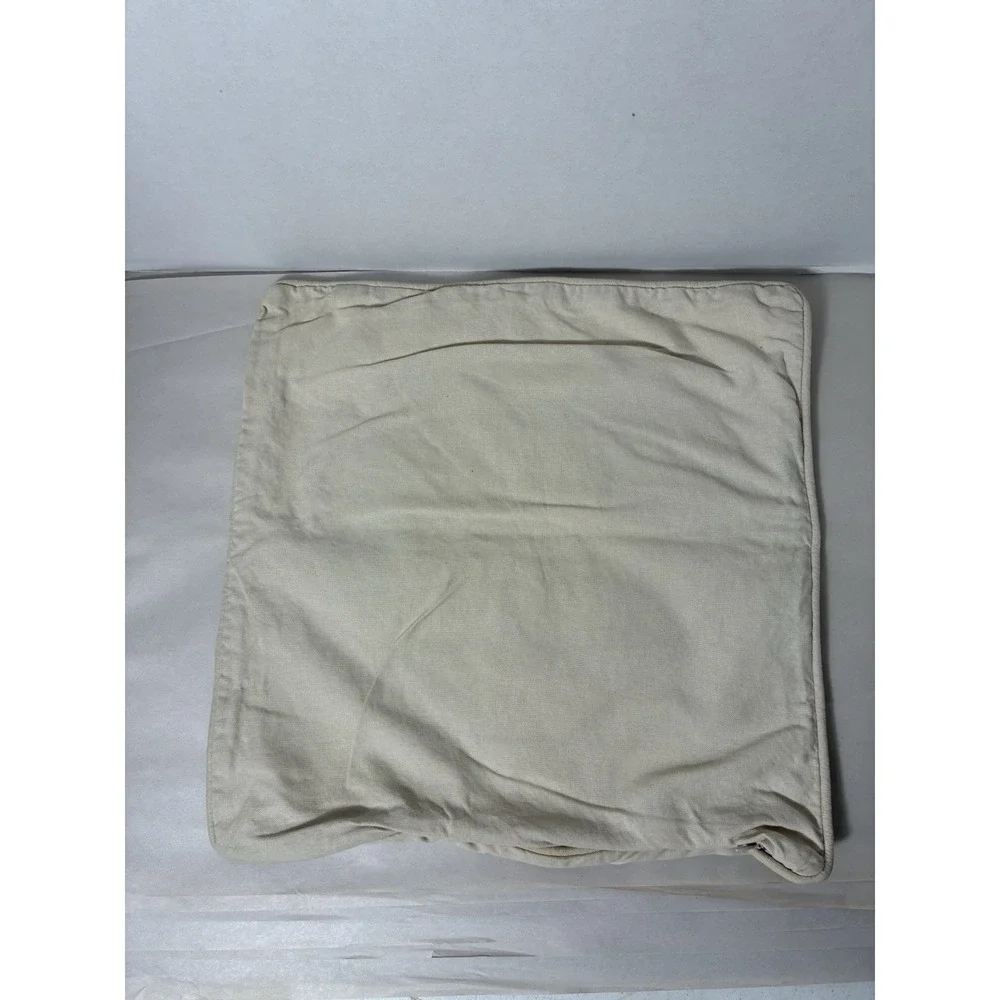 Pottery Barn Teen Pillowcase Tan 100% Cotton Heart Colorful